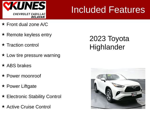 Used 2023 Toyota Highlander XLE FWD image 3