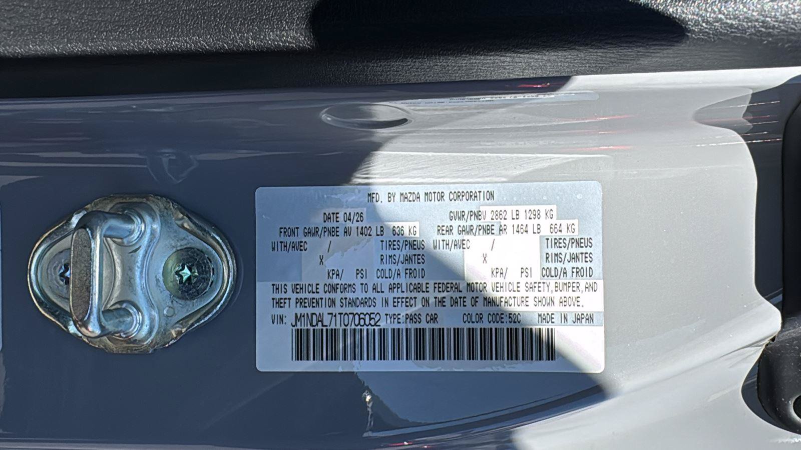 New 2026 MAZDA MX-5 Miata RF Club w/ Interior Package RWD image 21