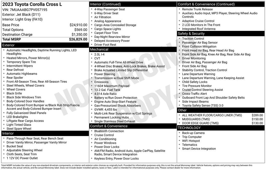 Used 2023 Toyota Corolla Cross L image 6