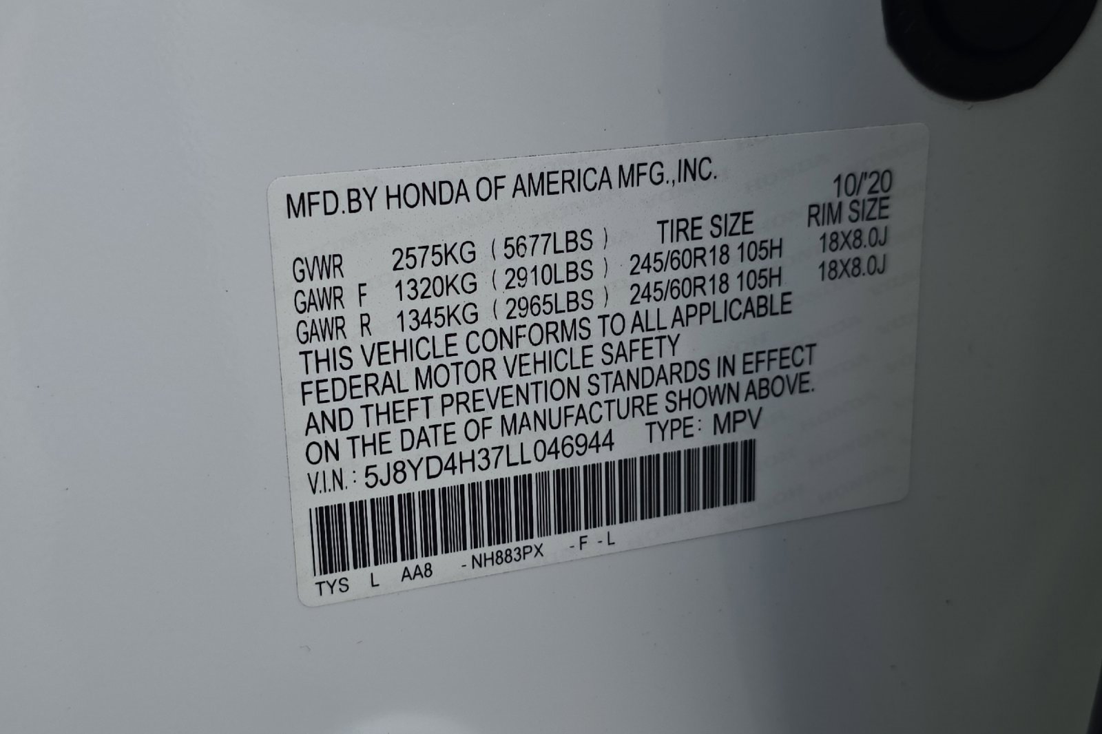 Used 2020 Acura MDX SH-AWD image 33