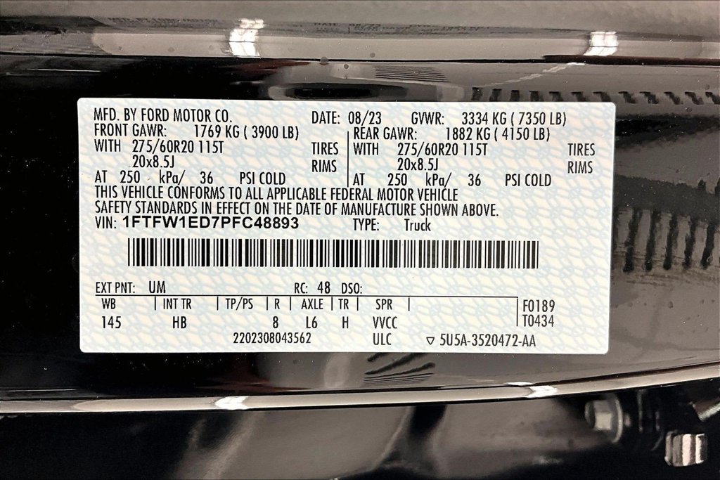 Certified 2023 Ford F150 Lariat w/ Equipment Group 502A High AWD/4WD image 36