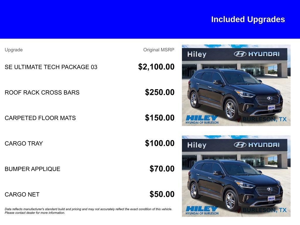 Used 2017 Hyundai Santa Fe FWD w/ SE Ultimate Tech Package 03 image 5