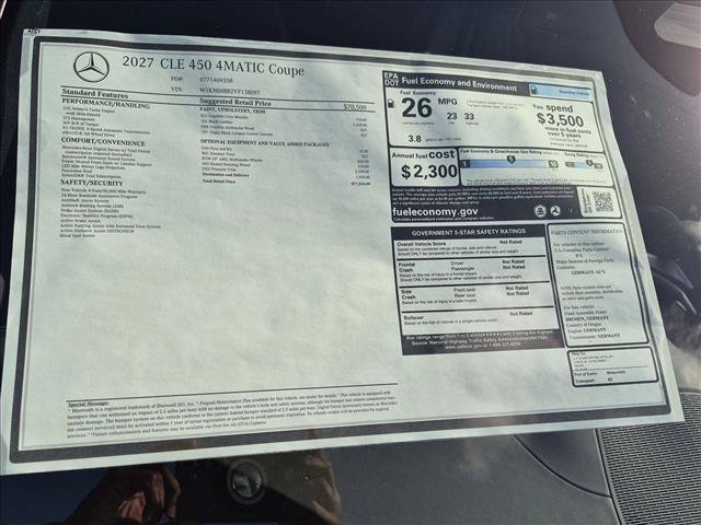 New 2027 Mercedes-Benz CLE 450 4MATIC Coupe image 16