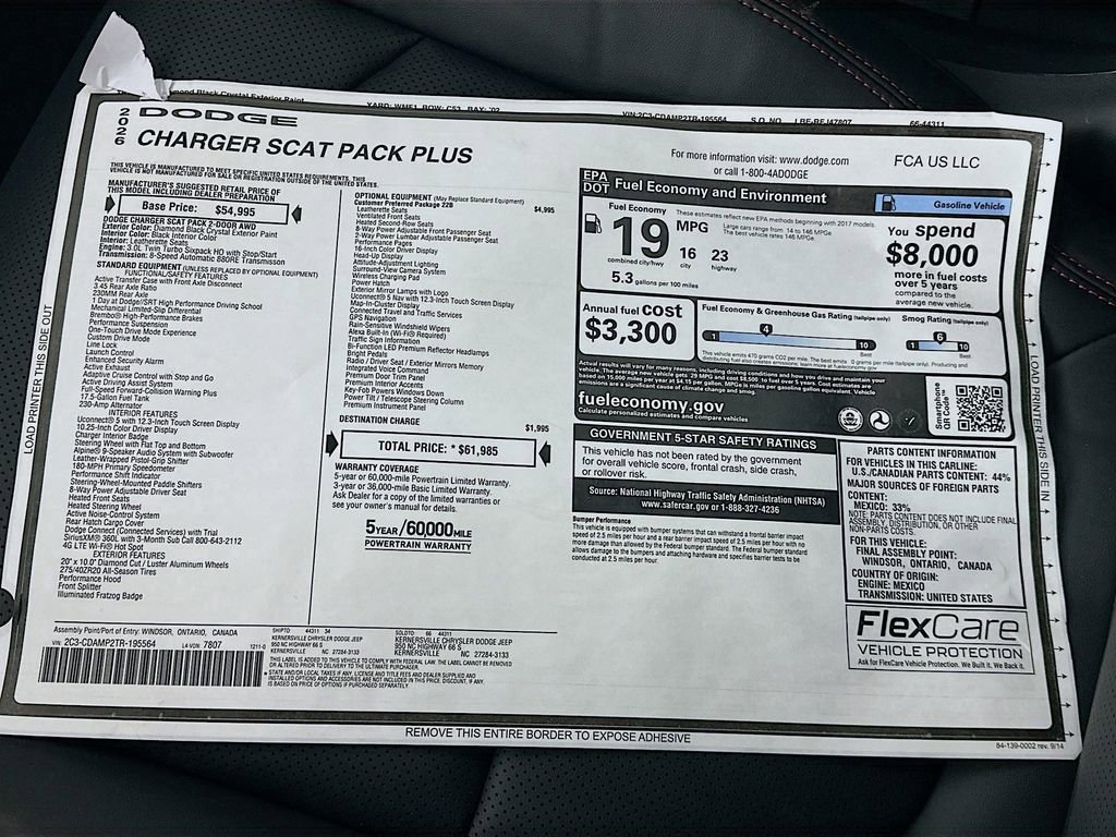 New 2026 Dodge Charger Scat Pack image 21