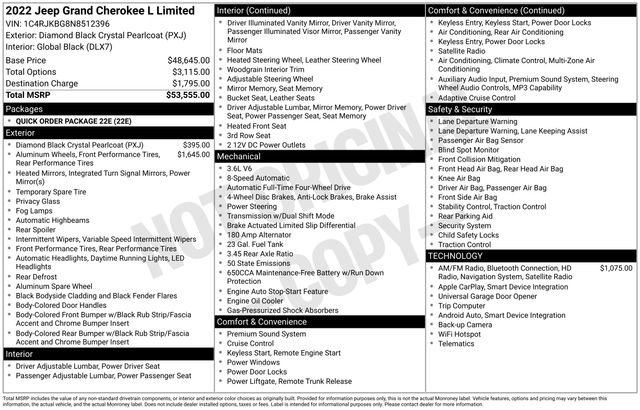 Used 2022 Jeep Grand Cherokee L Limited image 15