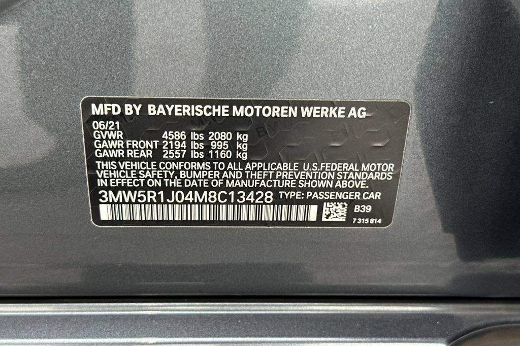 Used 2021 BMW 330i Sedan w/ M Sport Package RWD image 34