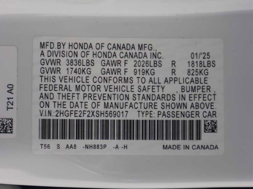 Used 2025 Honda Civic LX image 46