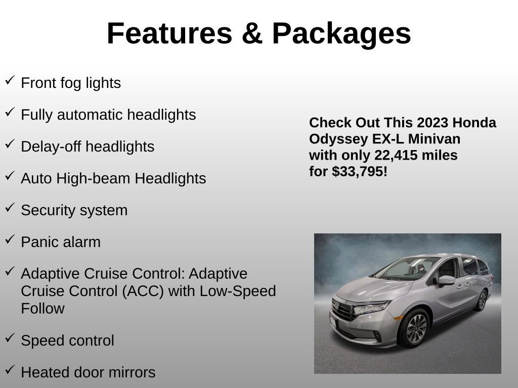 Certified 2023 Honda Odyssey EX-L image 24