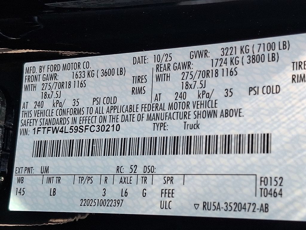 Used 2025 Ford F150 Tremor AWD/4WD image 27
