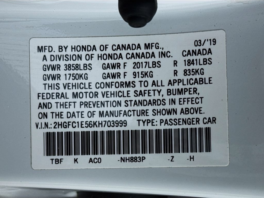 Used 2019 Honda Civic Si image 38