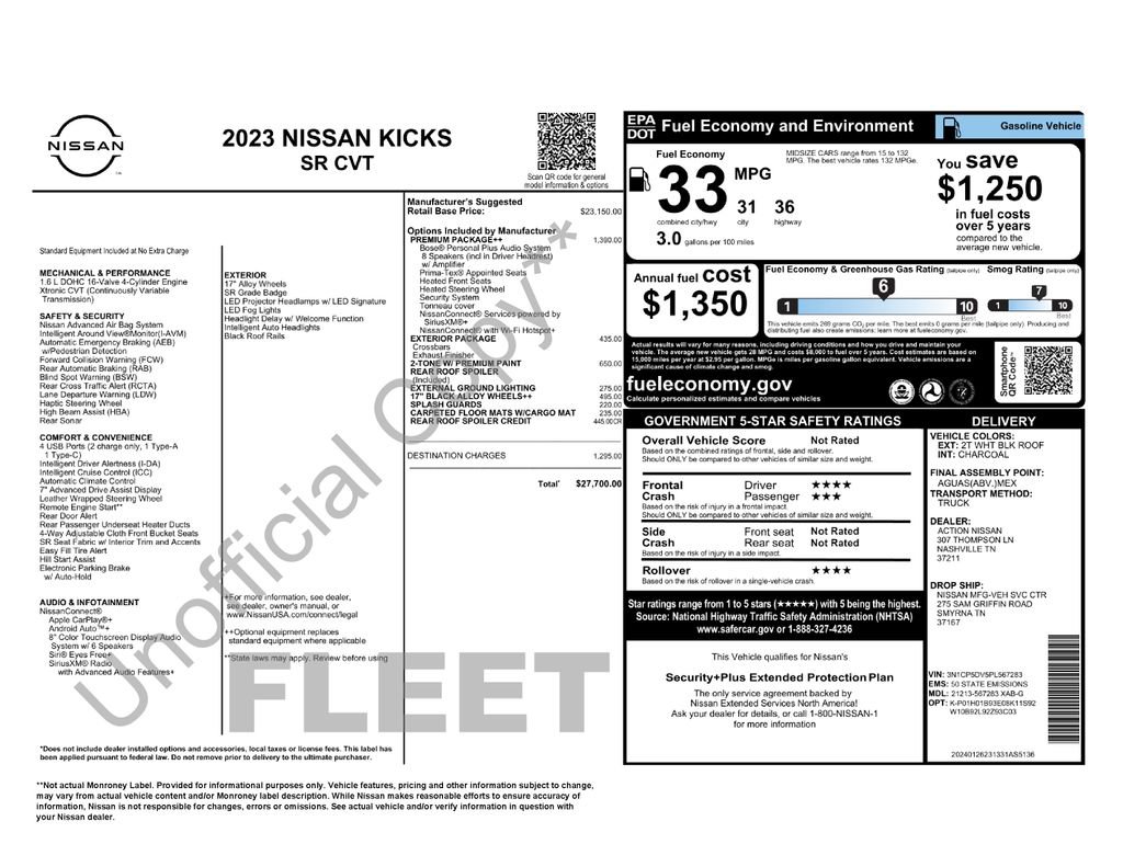 Used 2023 Nissan Kicks SR w/ SR Premium Package image 4