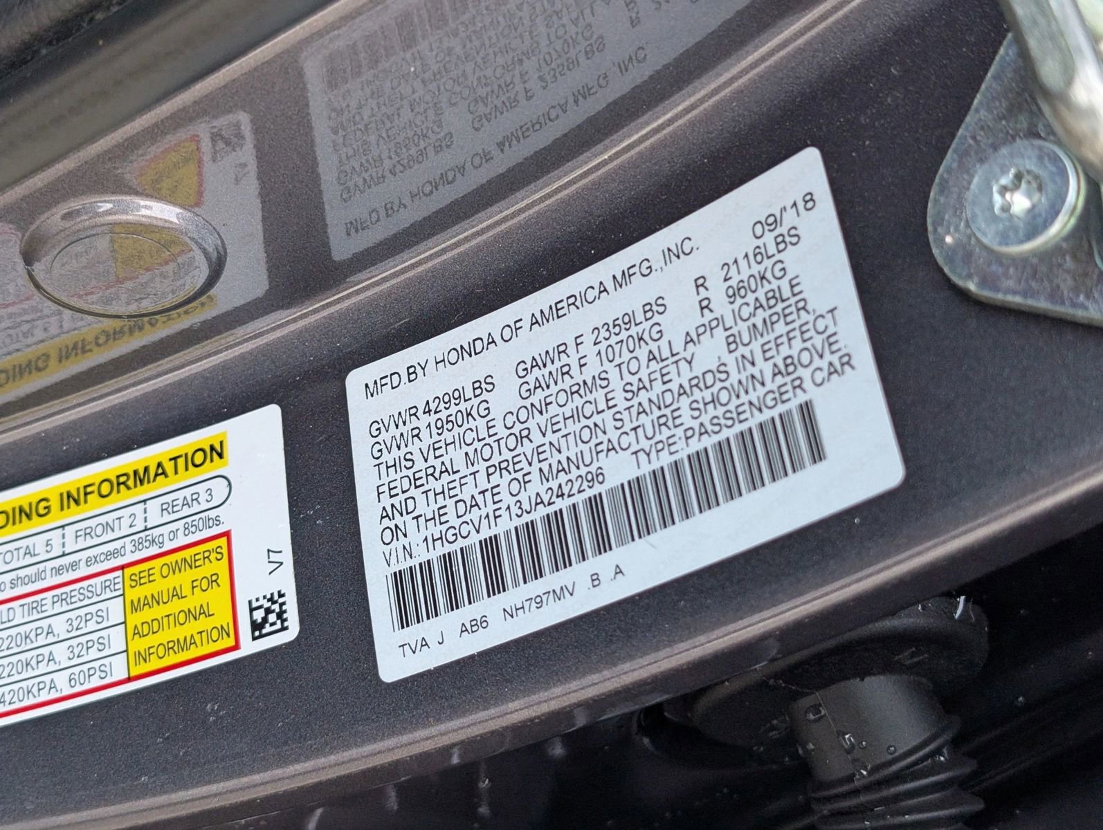 Used 2018 Honda Accord LX image 11