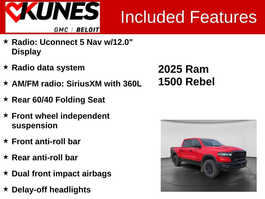 Used 2025 RAM 1500 Rebel AWD/4WD image 3