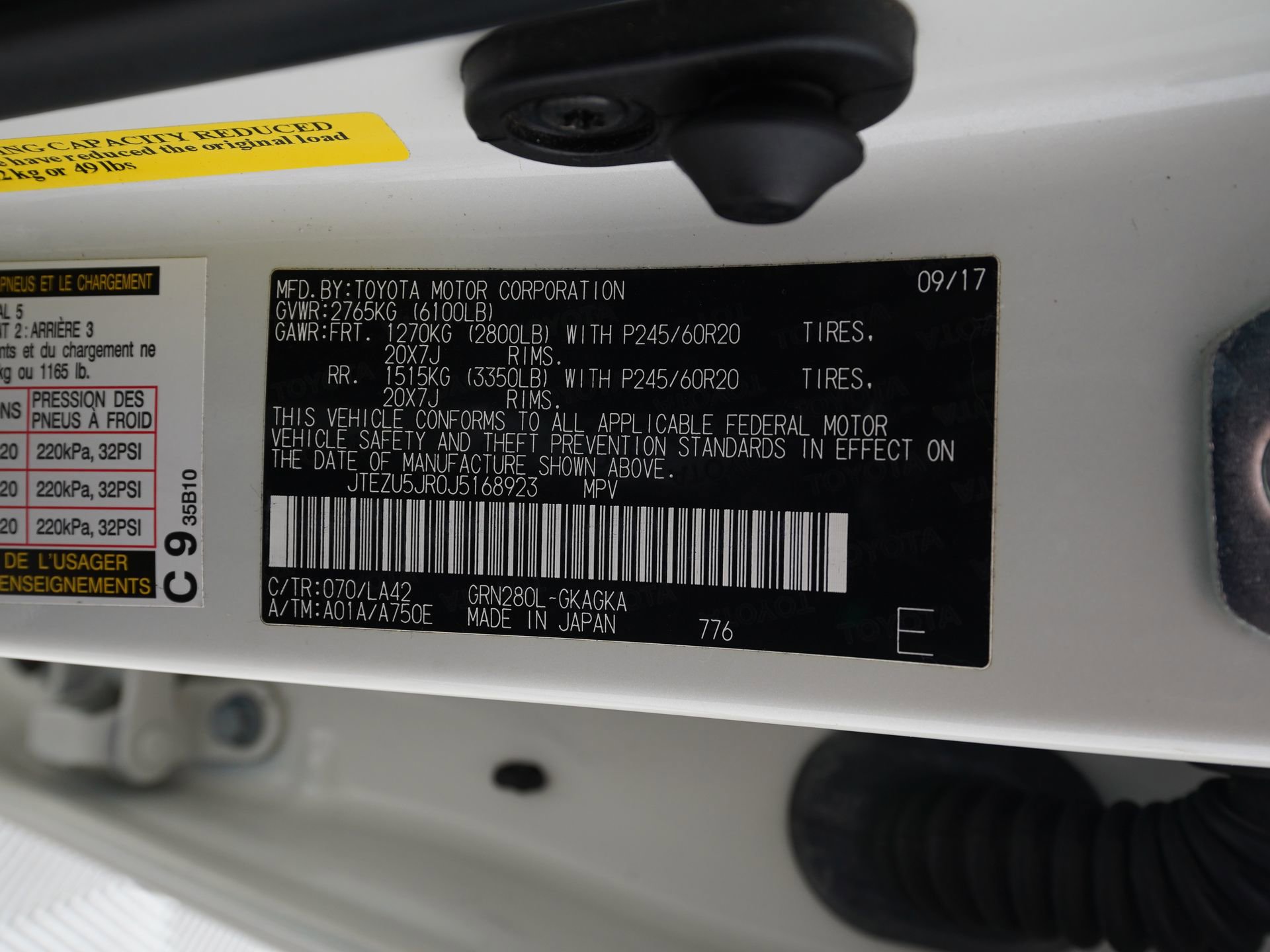 Used 2018 Toyota 4Runner Limited RWD image 31