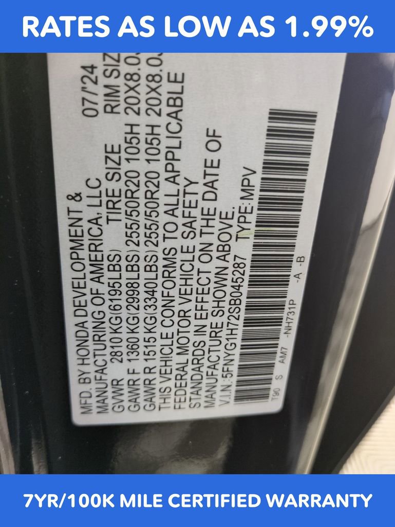 Certified 2025 Honda Pilot Touring image 30