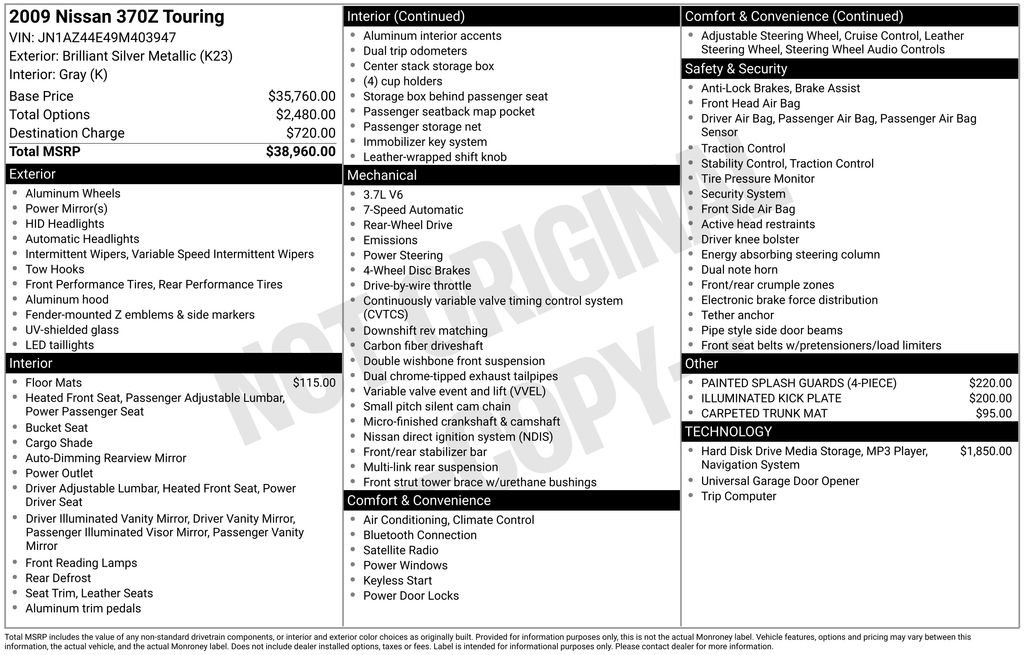 Used 2009 Nissan 370Z Touring image 15