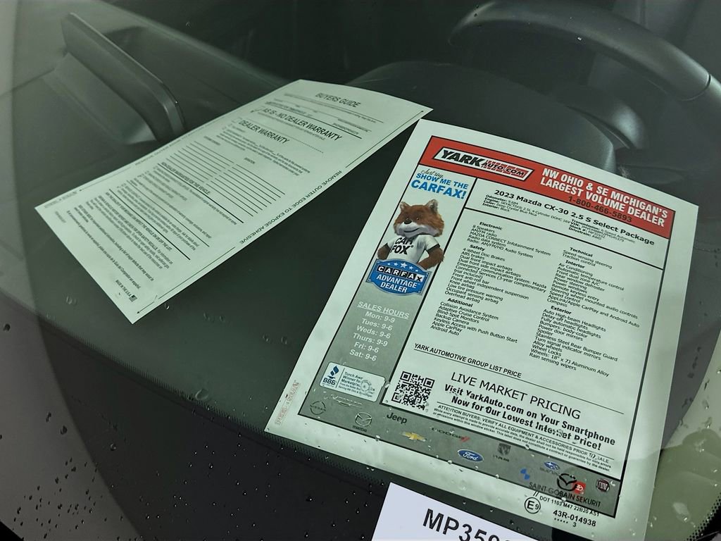 Certified 2023 MAZDA CX-30 AWD 2.5 S w/ Select Package image 12