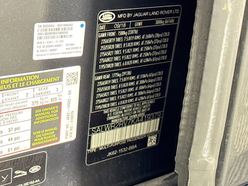 Used 2019 Land Rover Range Rover Sport HSE image 44