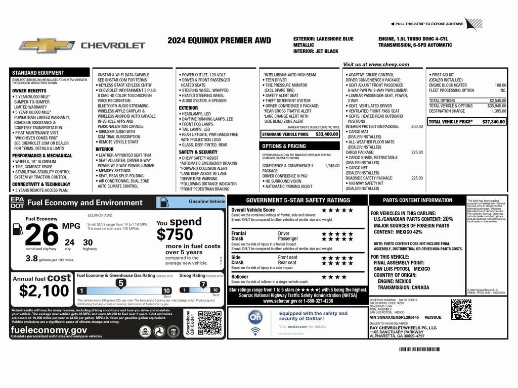 Used 2024 Chevrolet Equinox Premier image 2