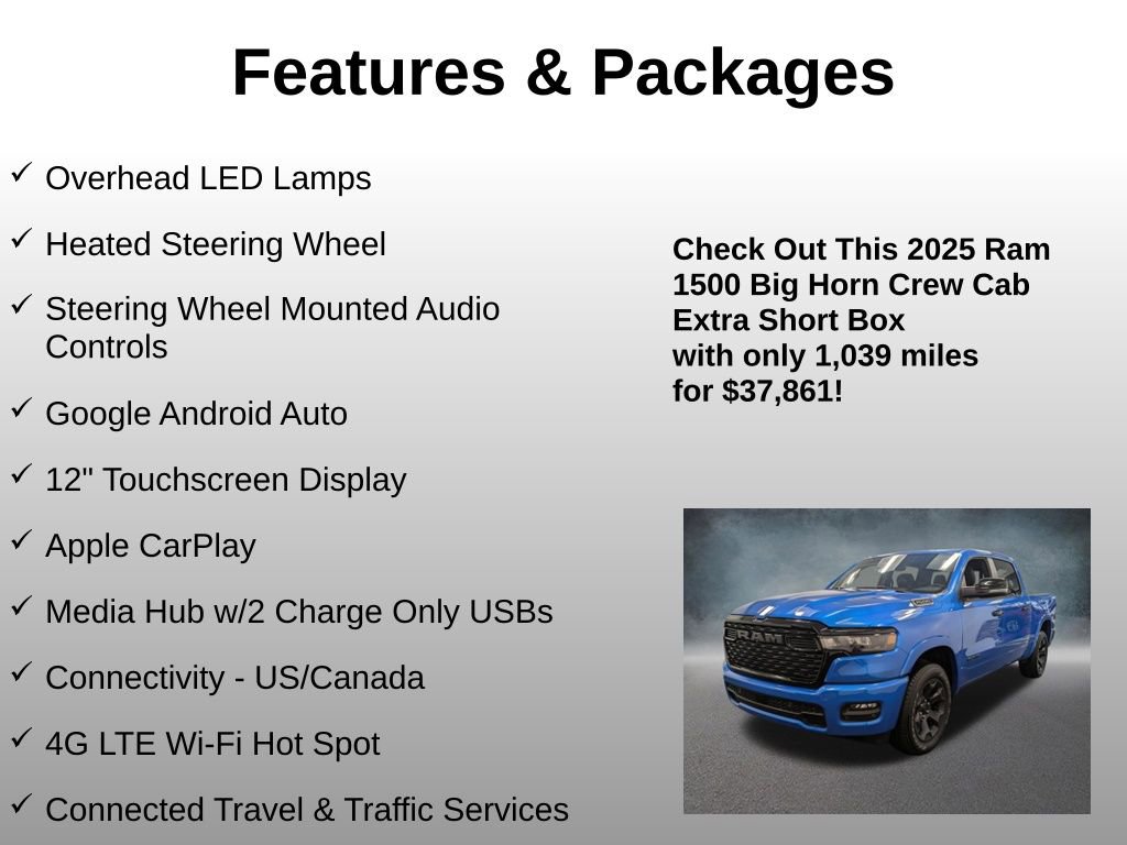 Used 2025 RAM 1500 Big Horn AWD/4WD image 25