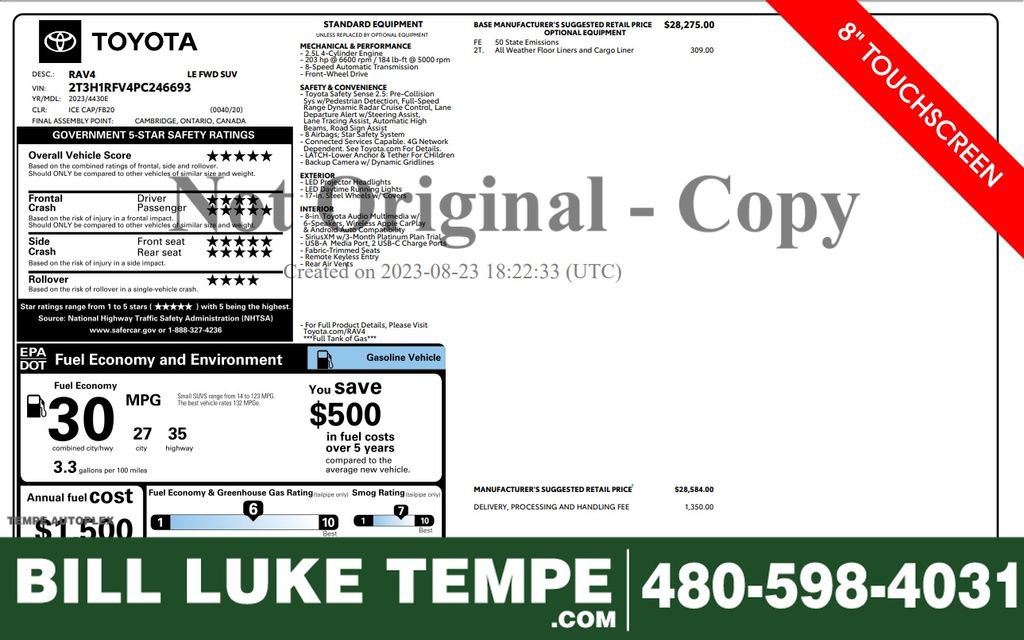 Used 2023 Toyota RAV4 LE