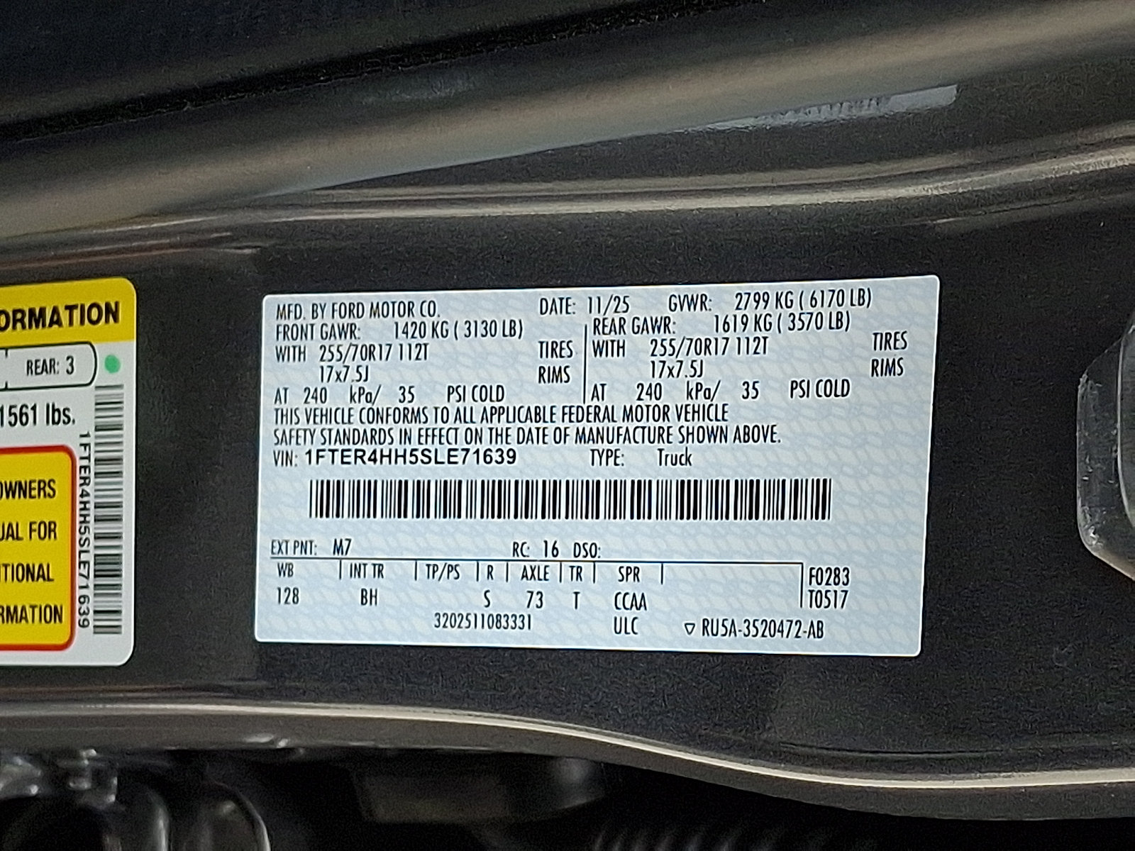 Certified 2025 Ford Ranger XLT w/ FX4 Off-Road Package AWD/4WD image 28