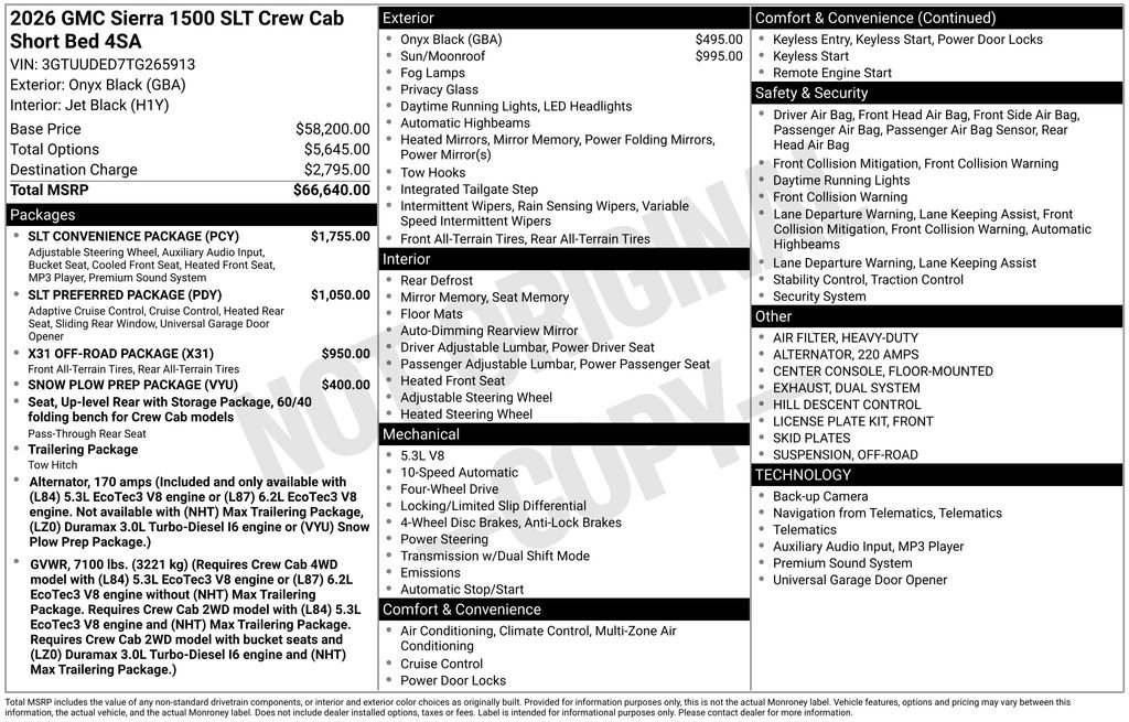 New 2026 GMC Sierra 1500 SLT w/ SLT Convenience Package image 4