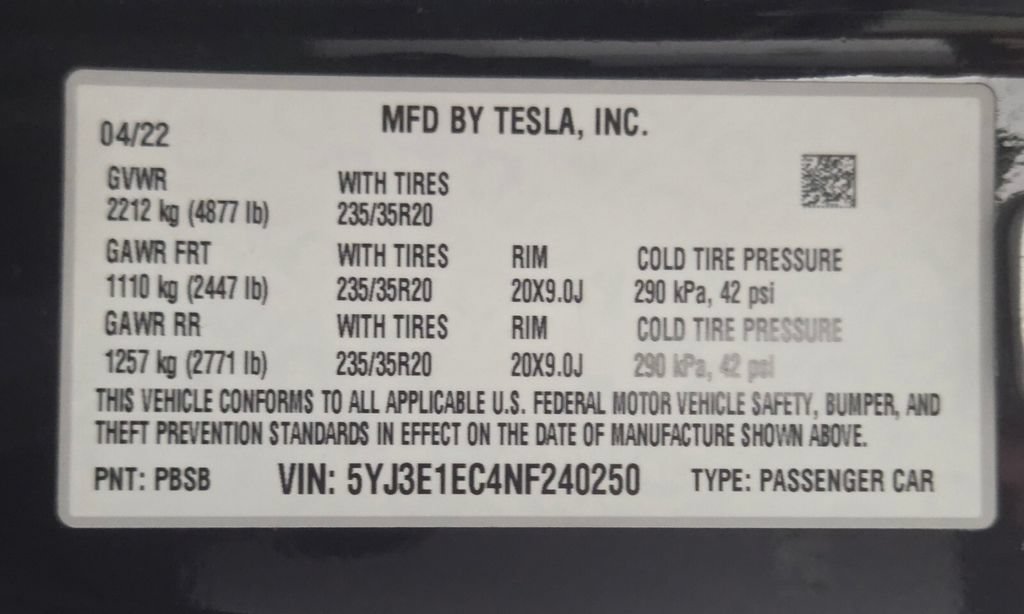 Used 2022 Tesla Model 3 Performance AWD/4WD image 33