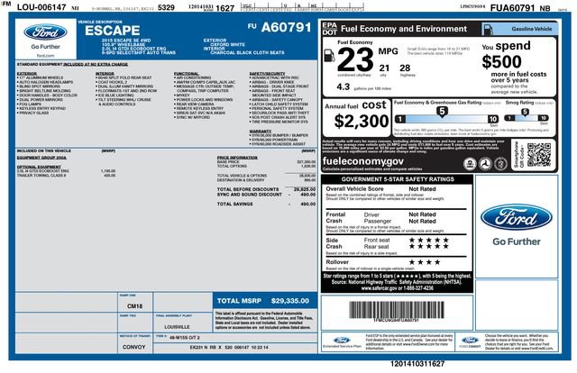 Used 2015 Ford Escape SE AWD/4WD image 4