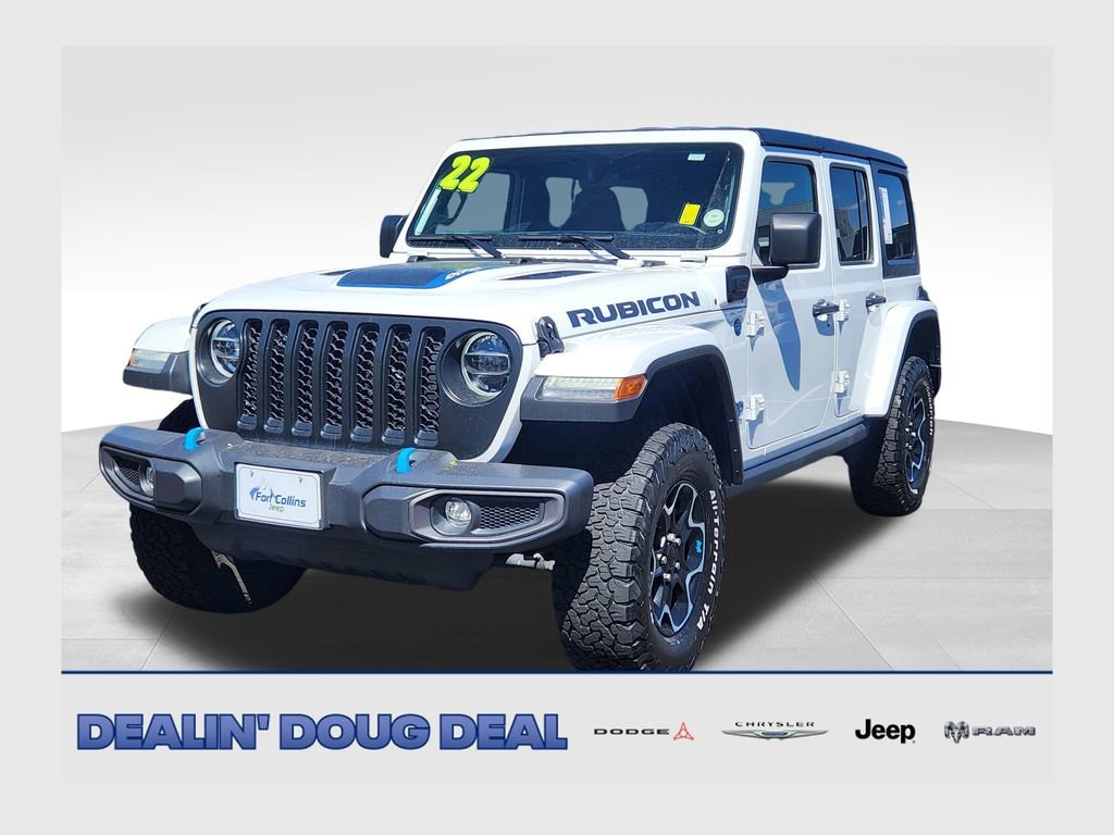 Used 2022 Jeep Wrangler Unlimited Rubicon 4xe w/ Cold Weather Group image 1