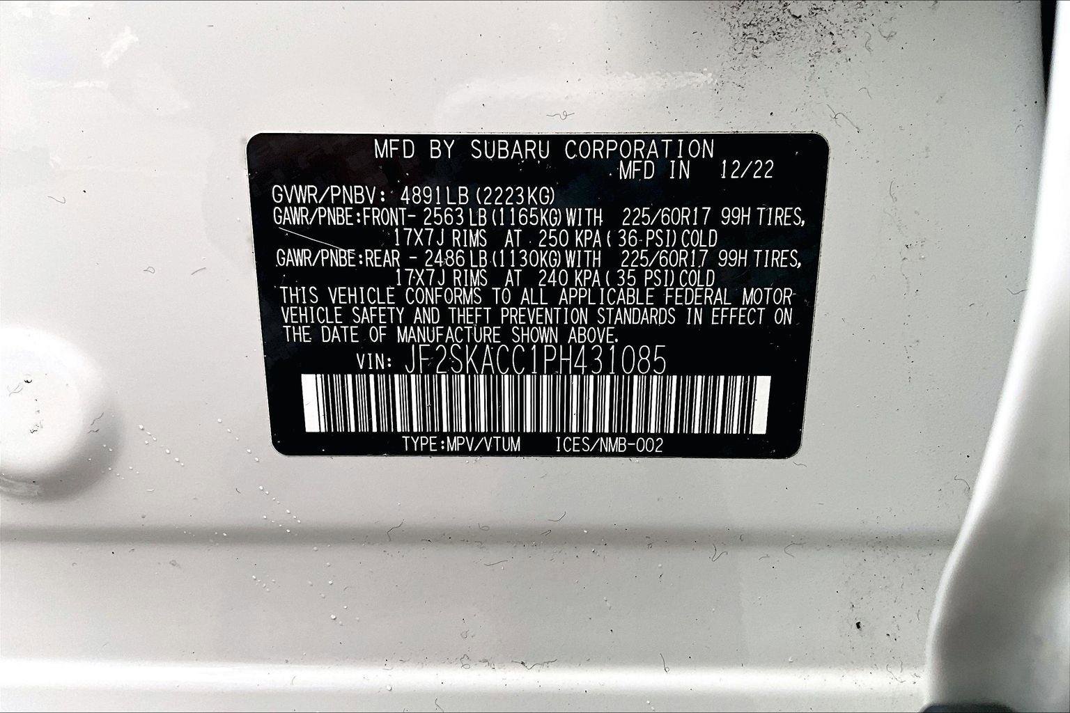 Used 2023 Subaru Forester Base image 35