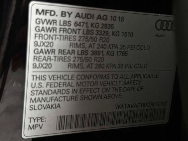 Used 2019 Audi Q8 Premium w/ Convenience Package AWD/4WD image 31
