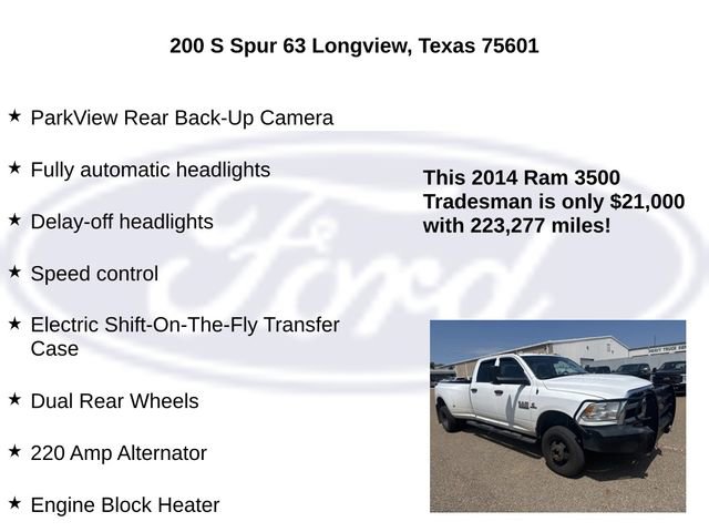 Used 2014 RAM 3500 Tradesman w/ Chrome Appearance Group AWD/4WD image 25
