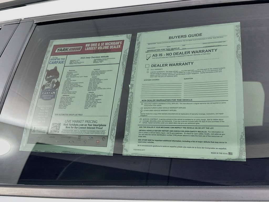 Certified 2023 Jeep Cherokee Altitude Lux AWD/4WD image 15