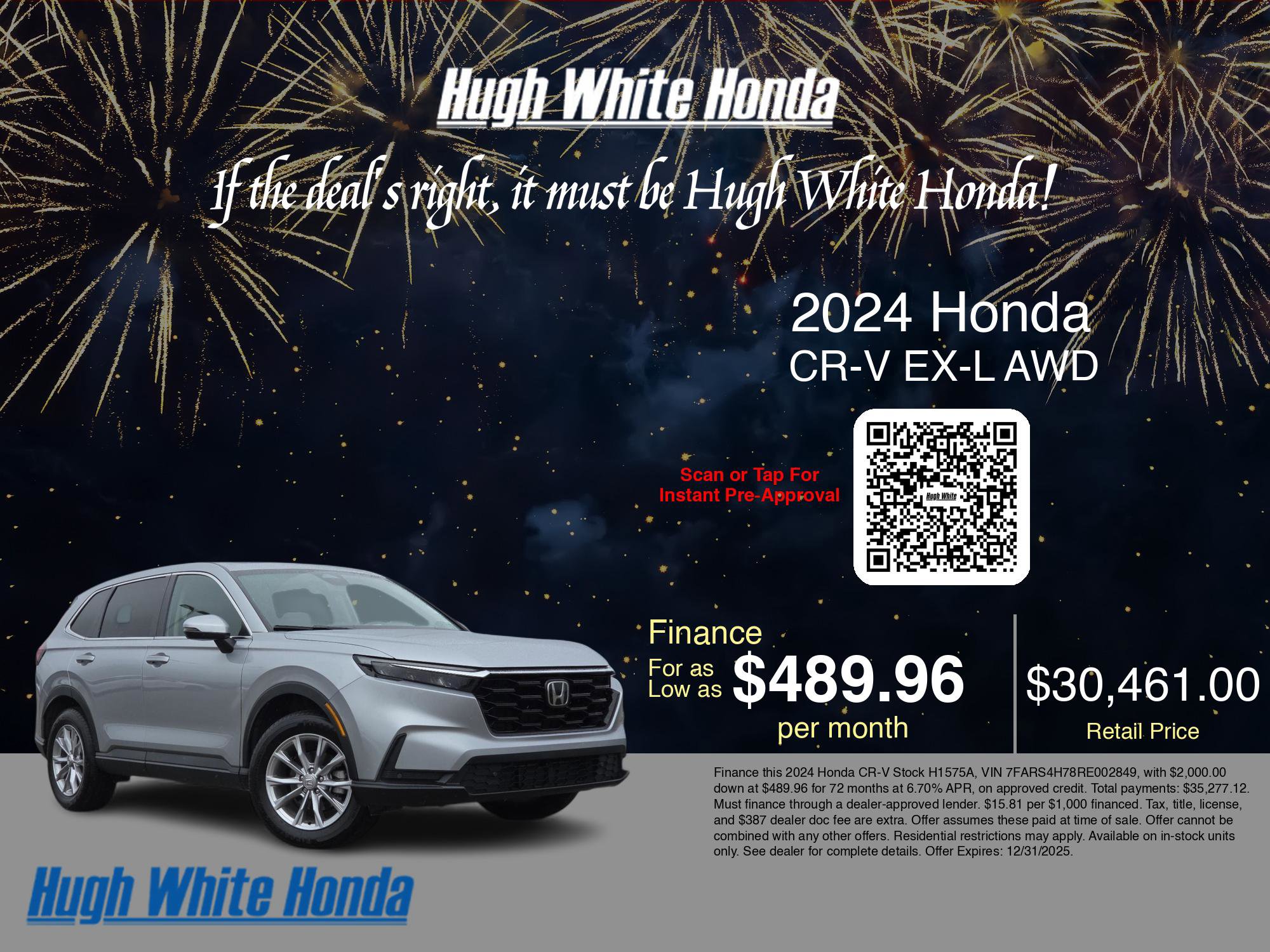 Certified 2024 Honda CR-V EX-L image 3