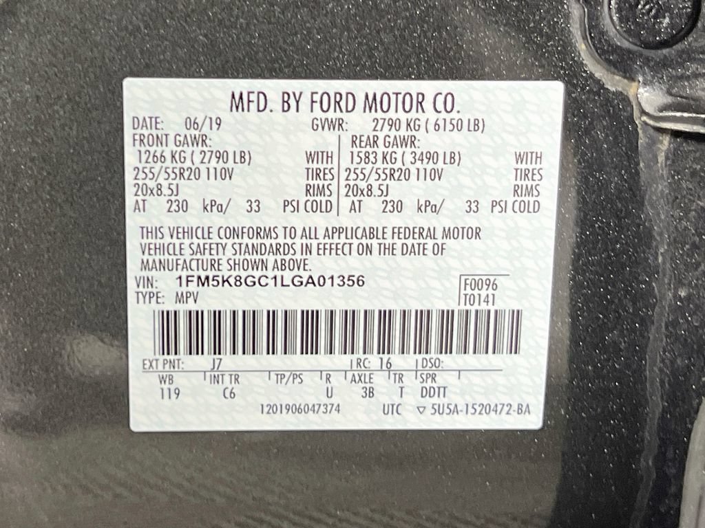 Certified 2020 Ford Explorer ST w/ Premium Technology Package AWD/4WD image 35