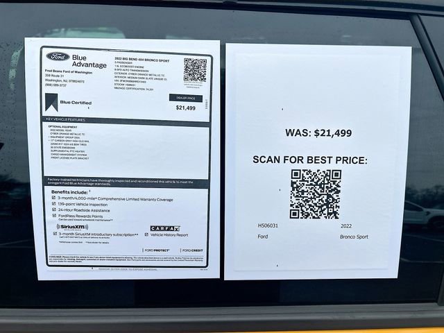 Certified 2022 Ford Bronco Sport Big Bend image 33