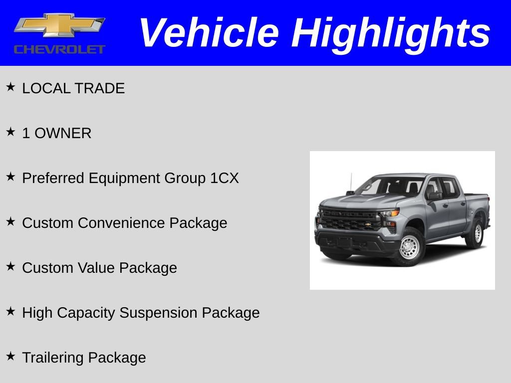 Used 2024 Chevrolet Silverado 1500 Custom AWD/4WD image 2