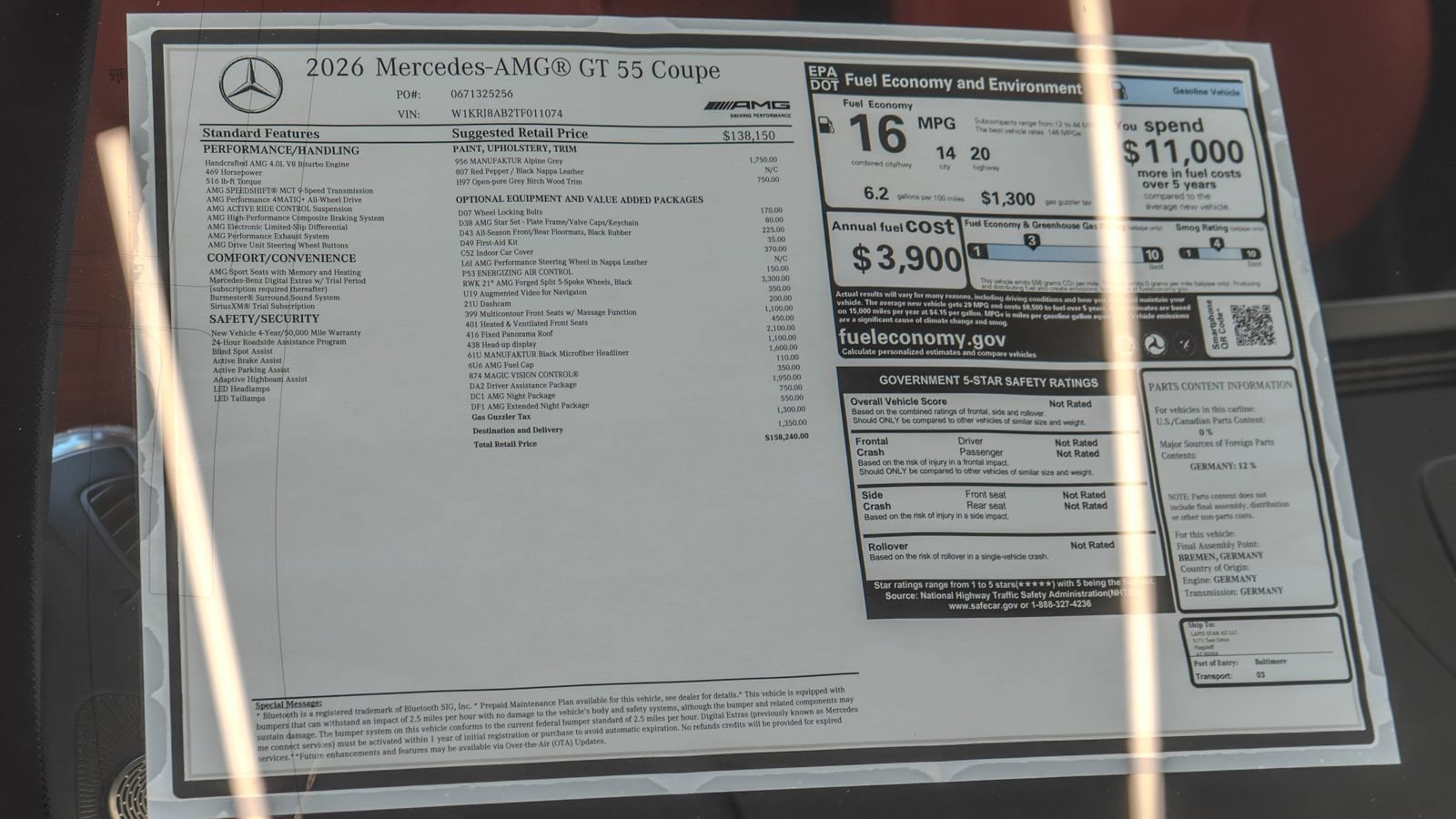 New 2026 Mercedes-Benz AMG GT 55 image 36