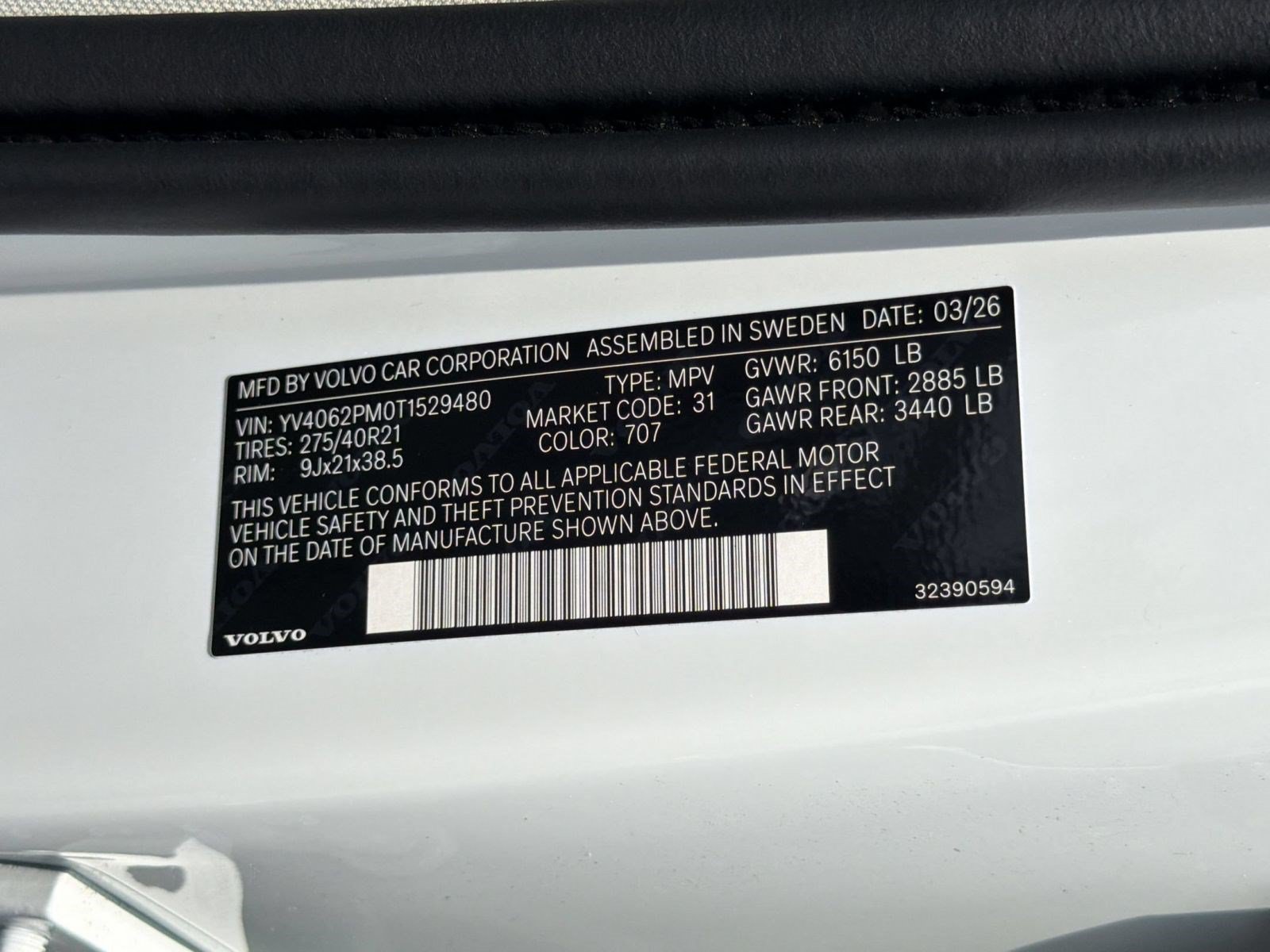 New 2026 Volvo XC90 B6 Ultra w/ Protection Package AWD/4WD image 25