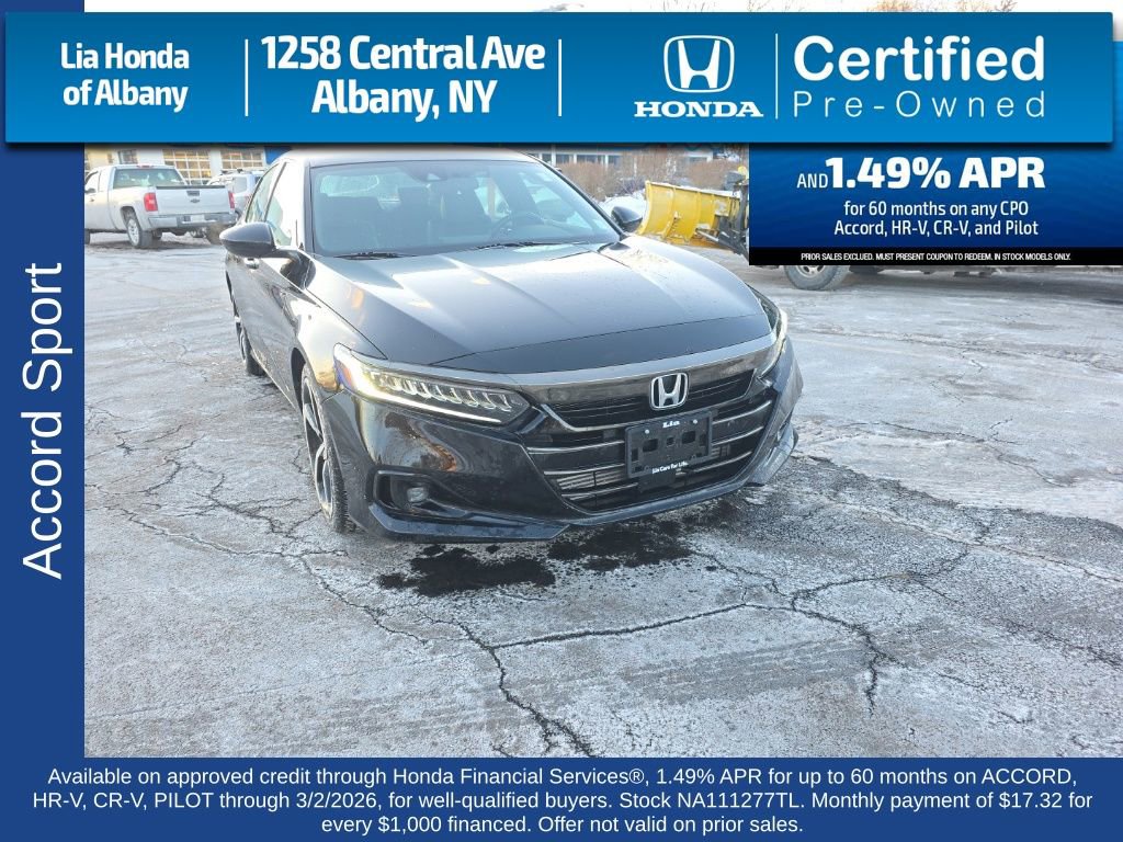 Certified 2022 Honda Accord Sport