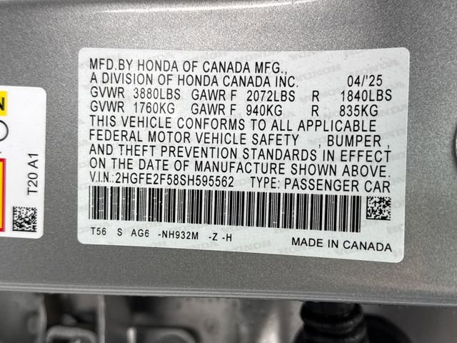 Used 2025 Honda Civic Sport image 22