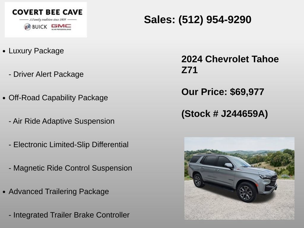 Used 2024 Chevrolet Tahoe Z71 w/ Off-Road Capability Package AWD/4WD image 36
