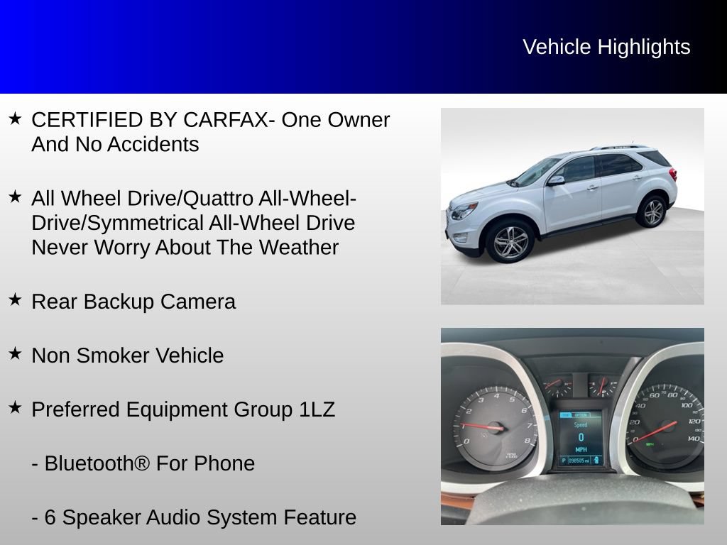 Used 2017 Chevrolet Equinox Premier w/ Enhanced Convenience Package AWD/4WD image 4