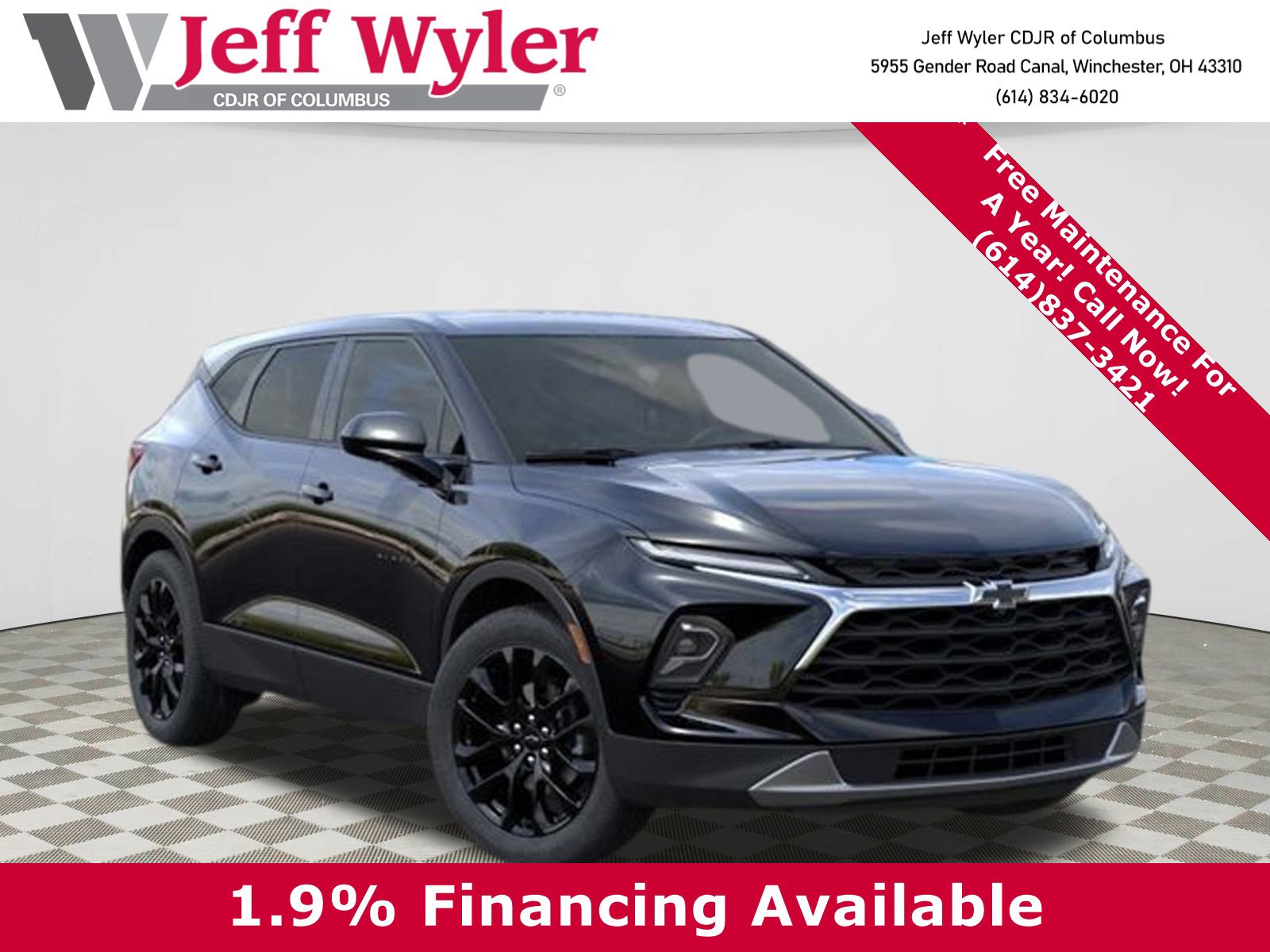 New 2025 Chevrolet Blazer LT w/ LPO, Black Sport Package