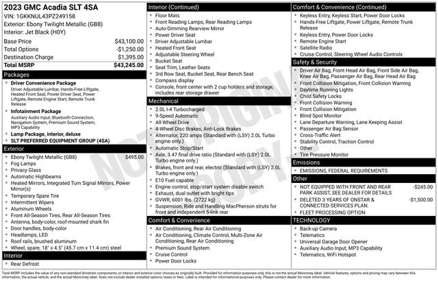 Used 2023 GMC Acadia SLT image 6