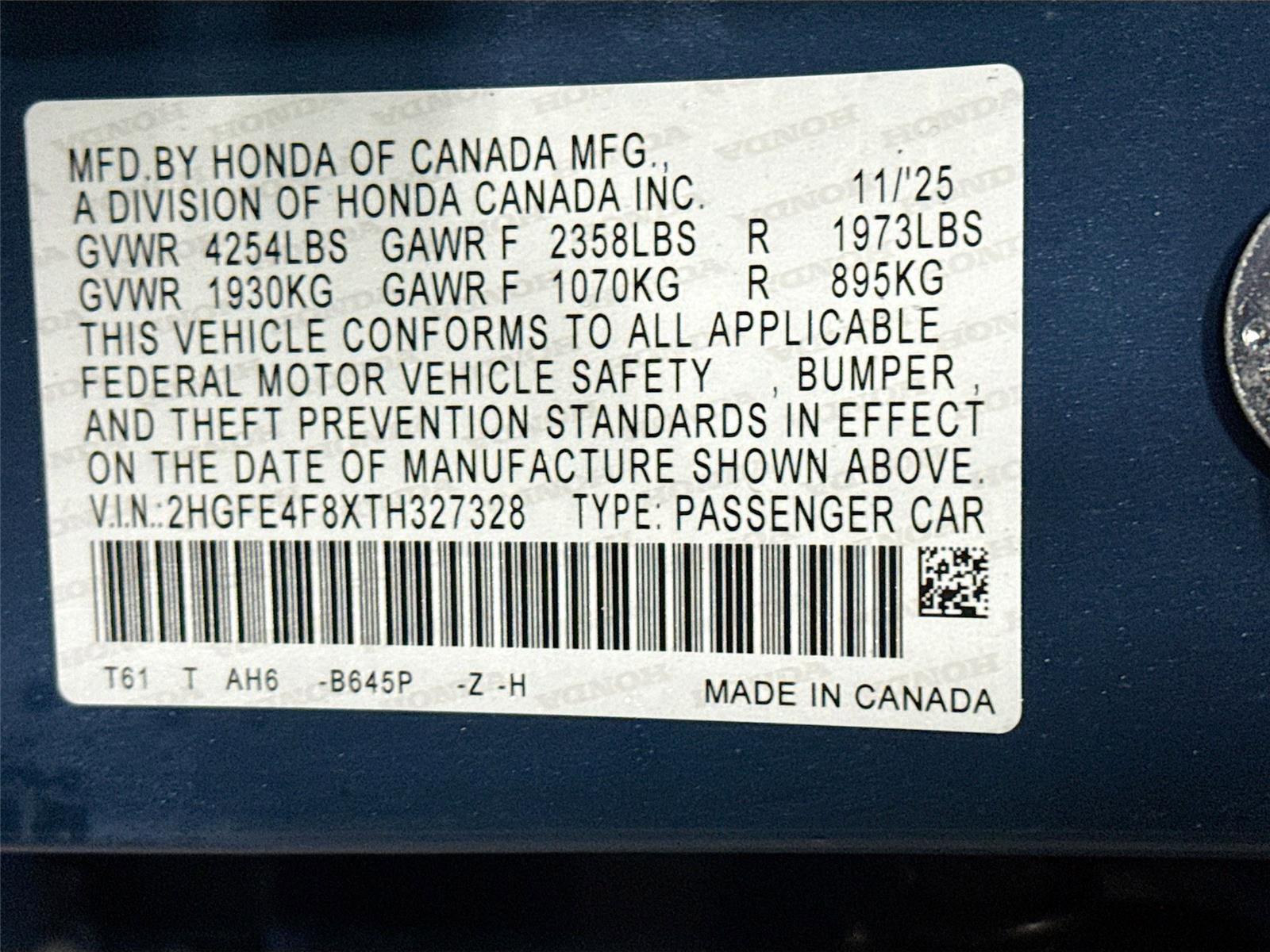New 2026 Honda Civic FWD Hybrid Sedan image 30