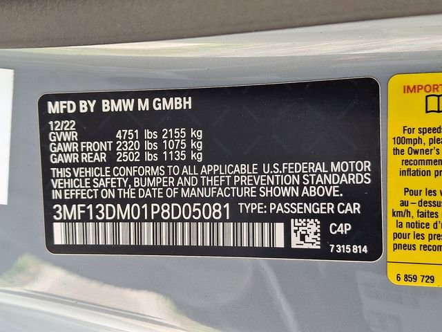 Used 2023 BMW M2 w/ M Driver's Package RWD image 27