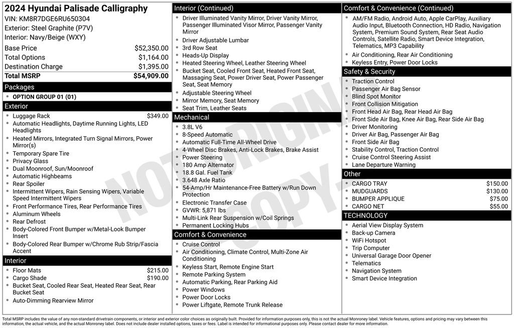 Used 2024 Hyundai Palisade Calligraphy image 5