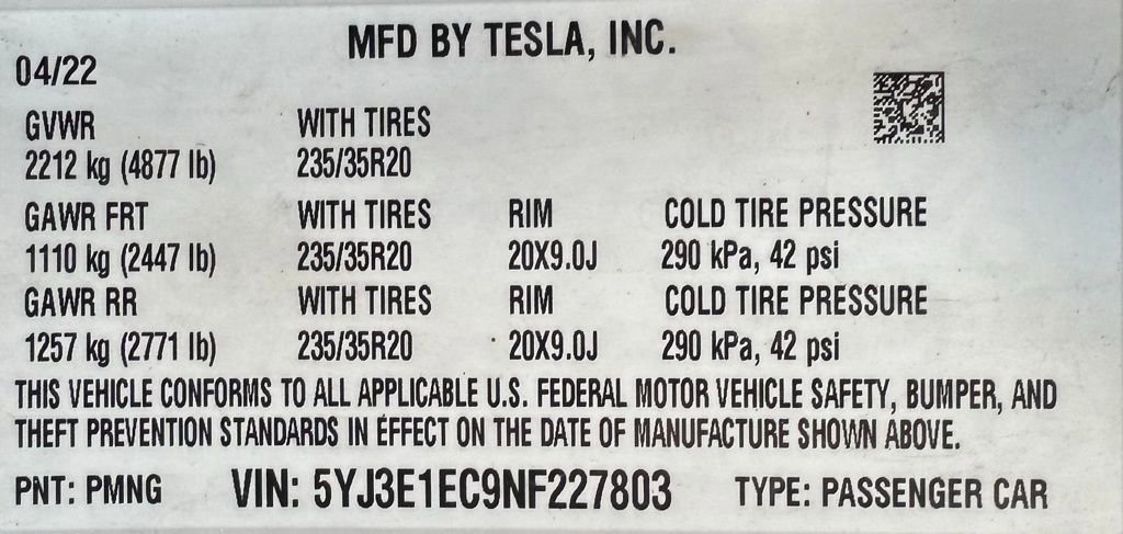 Used 2022 Tesla Model 3 Performance AWD/4WD image 36